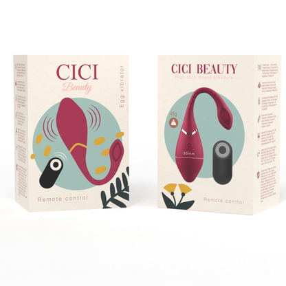 Cici Beauty Premium Silicone Egg Vibrator Remote Control | Niks.fi verkkokauppa