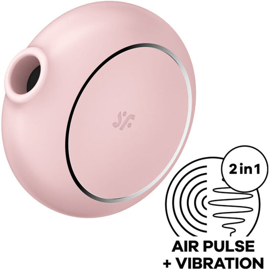 Satisfyer Pro To Go 3 Double Air Pulse Stimulator & Vibrator Pink | Niks.fi verkkokauppa