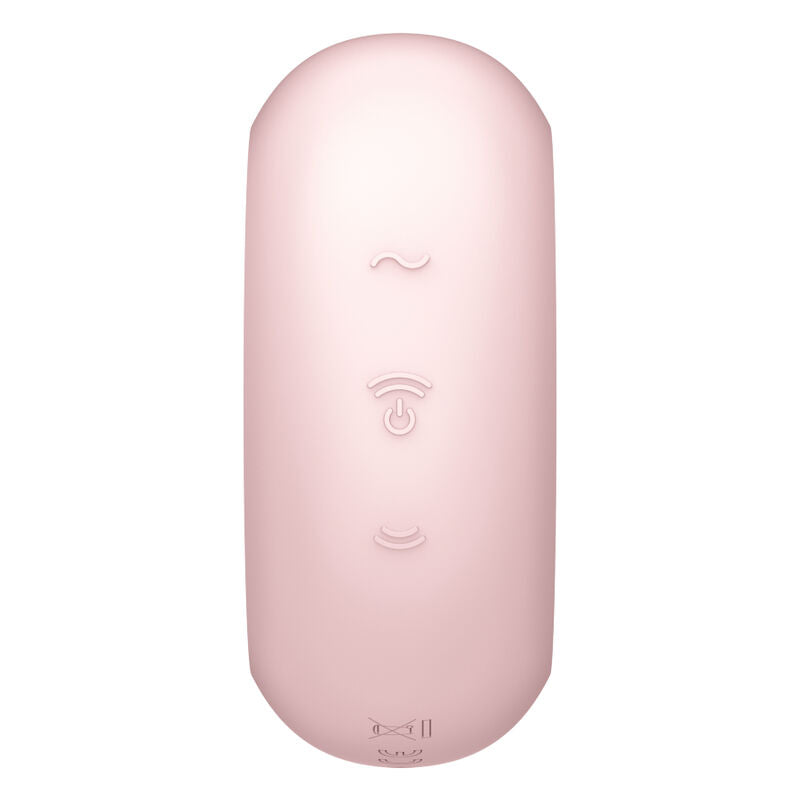 Satisfyer Pro To Go 3 Double Air Pulse Stimulator & Vibrator Pink | Niks.fi verkkokauppa