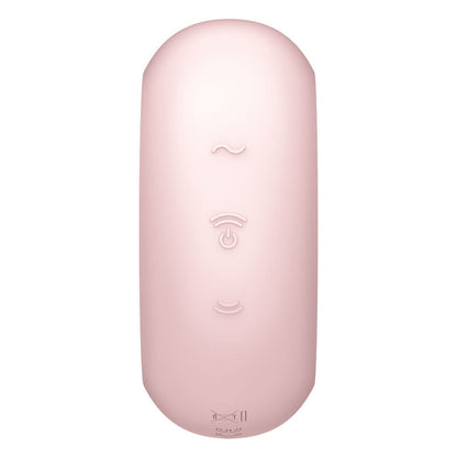 Satisfyer Pro To Go 3 Double Air Pulse Stimulator & Vibrator Pink | Niks.fi verkkokauppa