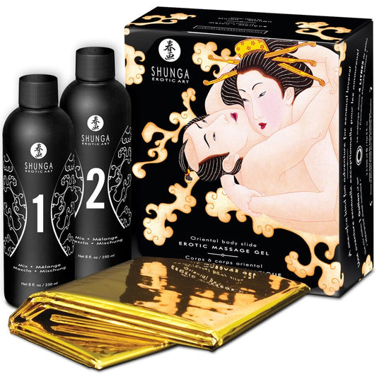 Shunga Oriental Melon Mango Erotic Body To Body Massage Gel | Niks.fi verkkokauppa