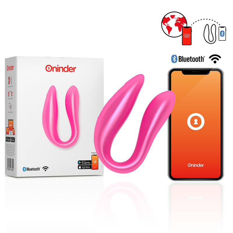 Oninder Lisboa G-Spot & Clitoral Stimulator Pink Free App | Niks.fi verkkokauppa