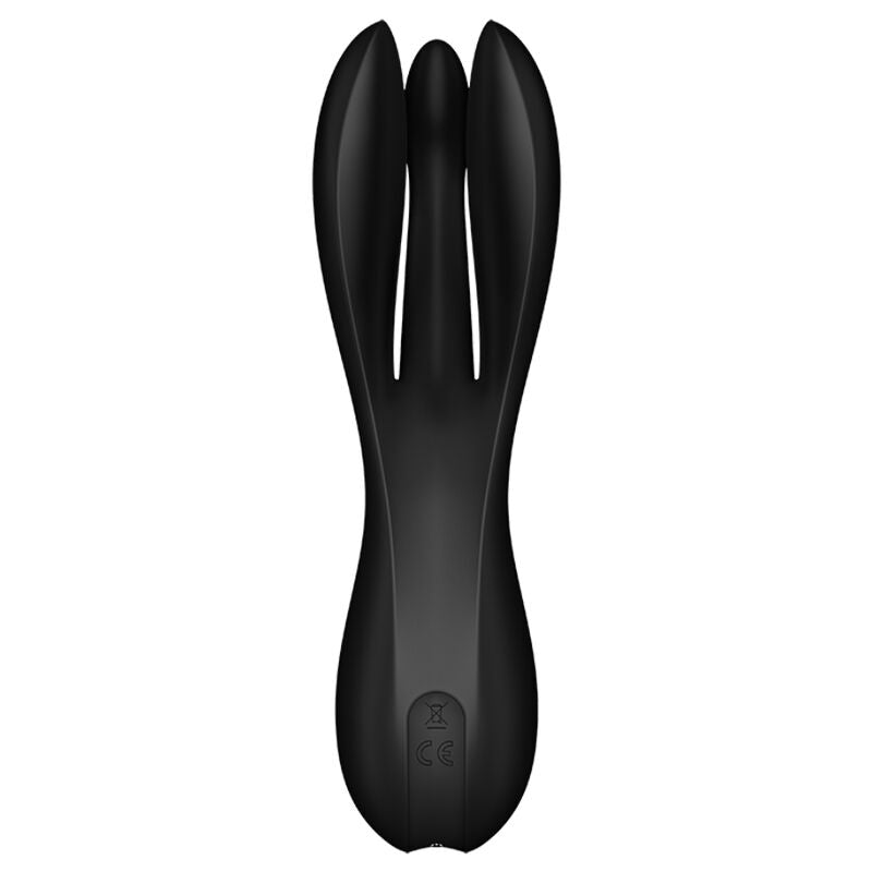Satisfyer Threesome 2 Vibrator Black | Niks.fi verkkokauppa