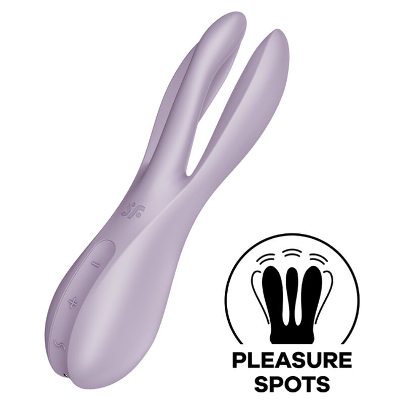 Satisfyer Threesome 2 Vibrator Violet | Niks.fi verkkokauppa