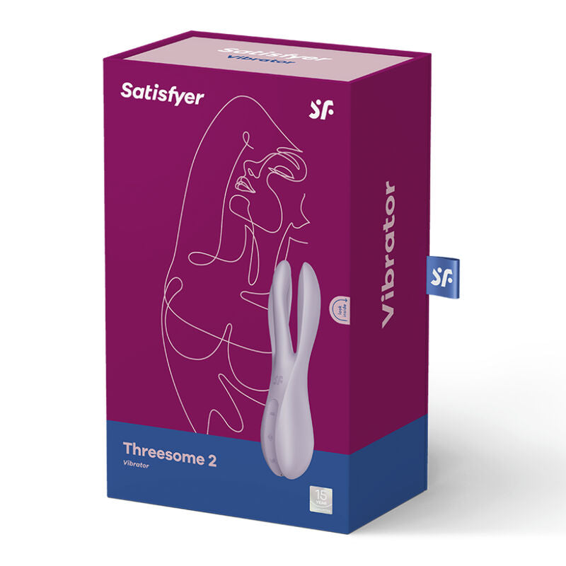Satisfyer Threesome 2 Vibrator Violet | Niks.fi verkkokauppa