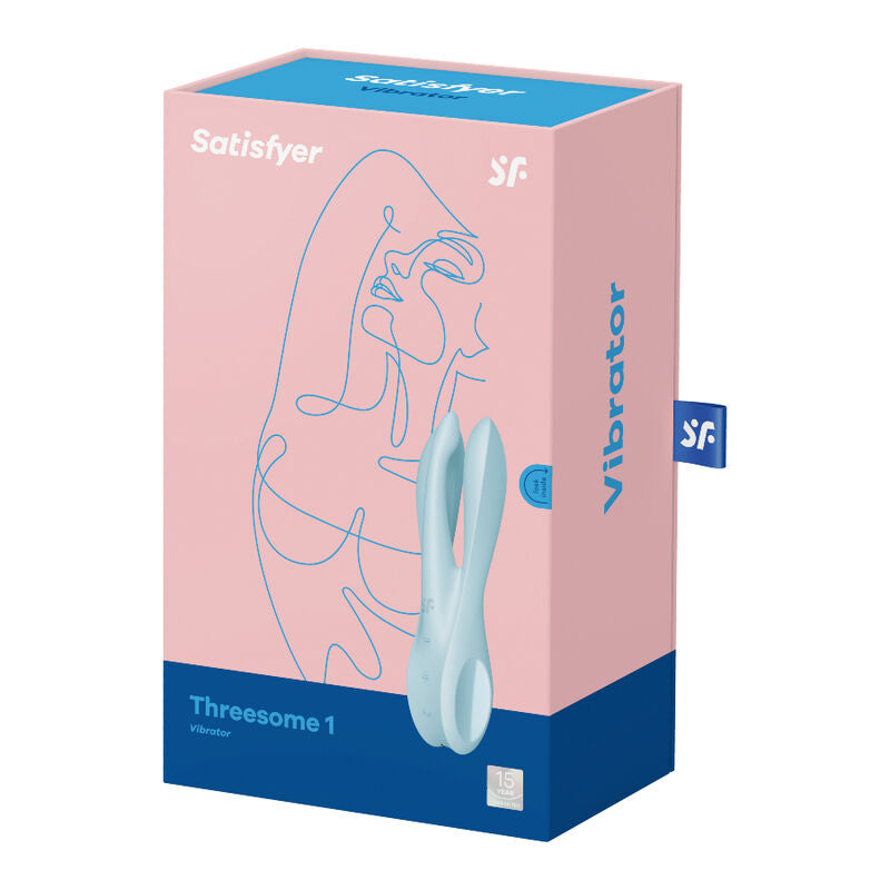 Satisfyer Threesome 1 Vibrator Blue | Niks.fi verkkokauppa
