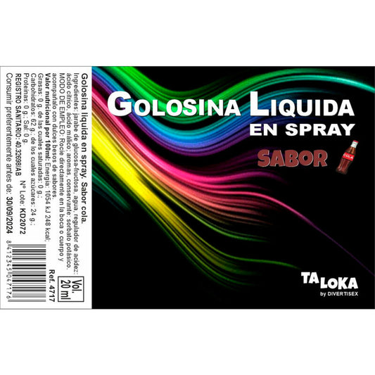 Taloka Liquid Cola Candy Spray | Niks.fi verkkokauppa