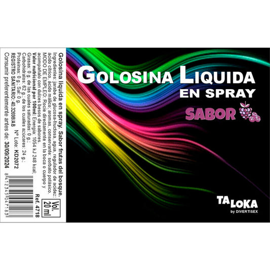 Taloka Liquid Berries Candy Spray | Niks.fi verkkokauppa
