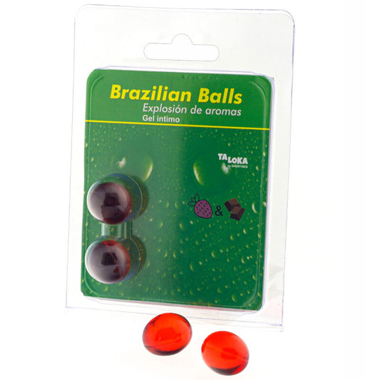 Taloka 2 Brazilian Balls Strawberry & Chocolate Intimate Gel | Niks.fi verkkokauppa