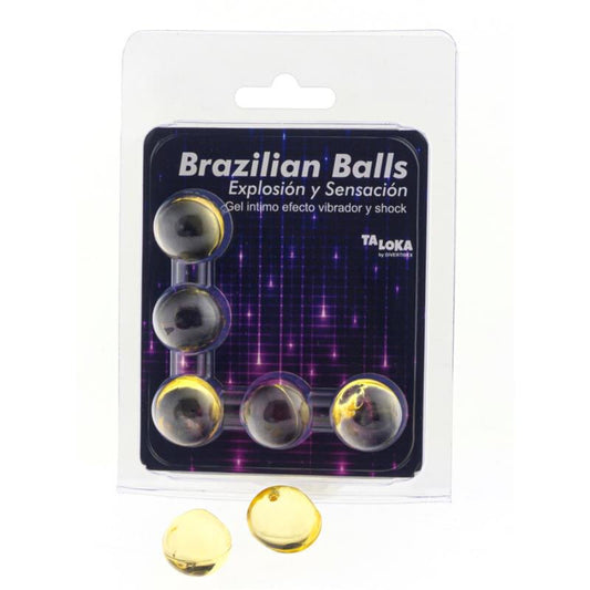Taloka 5 Brazilian Balls Vibrating & Shock Effect Exciting Gel | Niks.fi verkkokauppa
