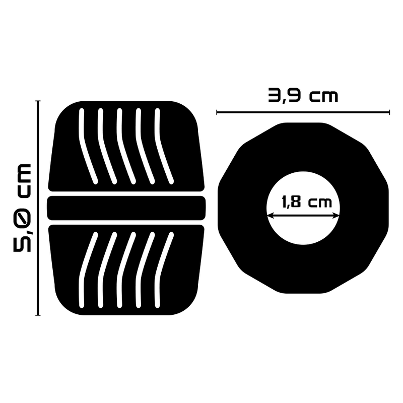 Powering Super Flexible And Resistant Penis Ring 5 Cm Pr11 Black | Niks.fi verkkokauppa
