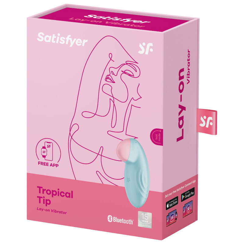 Satisfyer Tropical Tip Lay-On Vibrator Blue | Niks.fi verkkokauppa