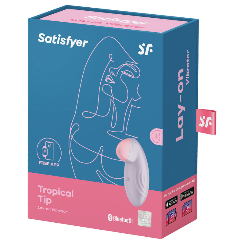 Satisfyer Tropical Tip Lay-On Vibrator Lilac | Niks.fi verkkokauppa