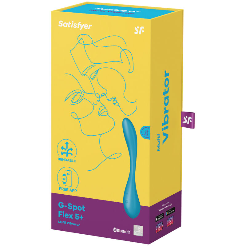 Satisfyer G-Spot Flex 5 Multi Vibrator Blue | Niks.fi verkkokauppa