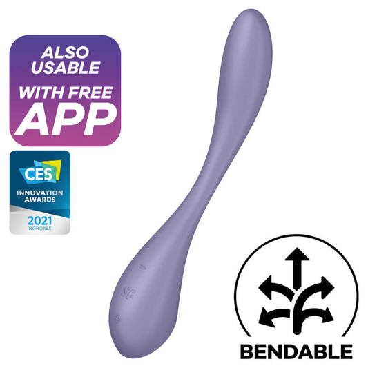 Satisfyer G-Spot Flex 5 Multi Vibrator Lilac | Niks.fi verkkokauppa