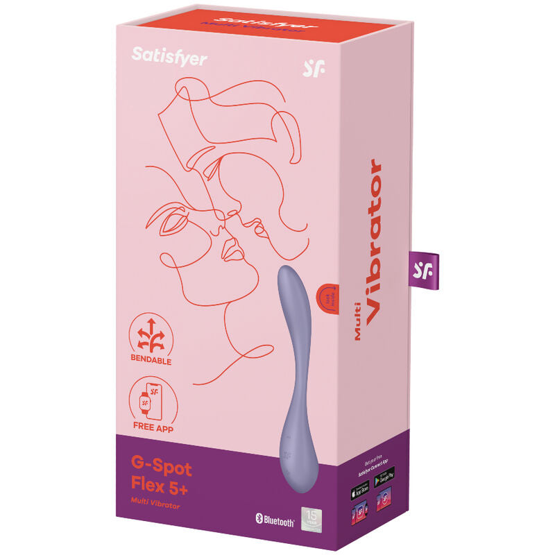 Satisfyer G-Spot Flex 5 Multi Vibrator Lilac | Niks.fi verkkokauppa