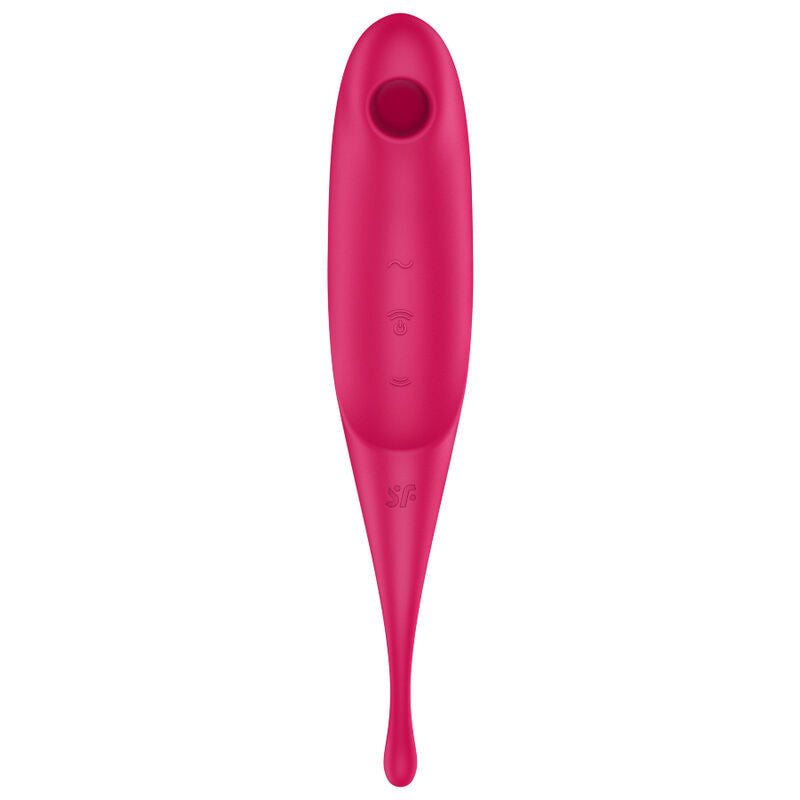 Satisfyer Twirling Pro Air Pulse Stimulator & Vibrator Red | Niks.fi verkkokauppa