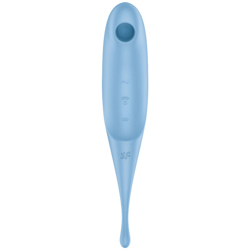 Satisfyer Twirling Pro Air Pulse Stimulator & Vibrator Blue | Niks.fi verkkokauppa