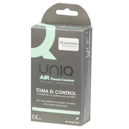 Uniq Air Latex Free Female Condom 3 Units | Niks.fi verkkokauppa