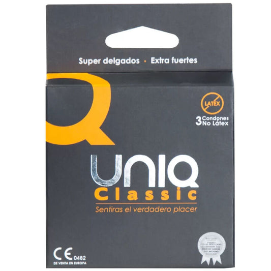 Uniq Classic Latex Free Condoms 3 Units | Niks.fi verkkokauppa