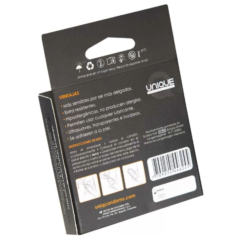 Uniq Classic Latex Free Condoms 3 Units | Niks.fi verkkokauppa