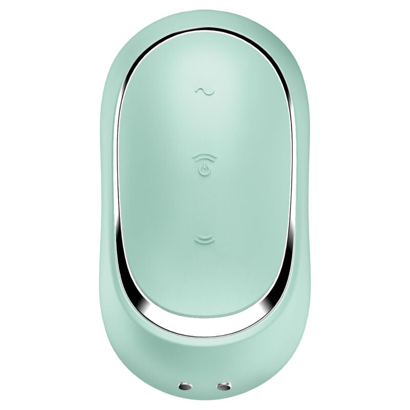 Satisfyer Pro To Go 2 Double Air Pulse Stimulator & Vibrator Green | Niks.fi verkkokauppa
