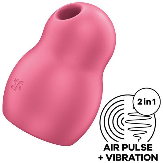 Satisfyer Pro To Go 1 Double Air Pulse Stimulator & Vibrator Red | Niks.fi verkkokauppa