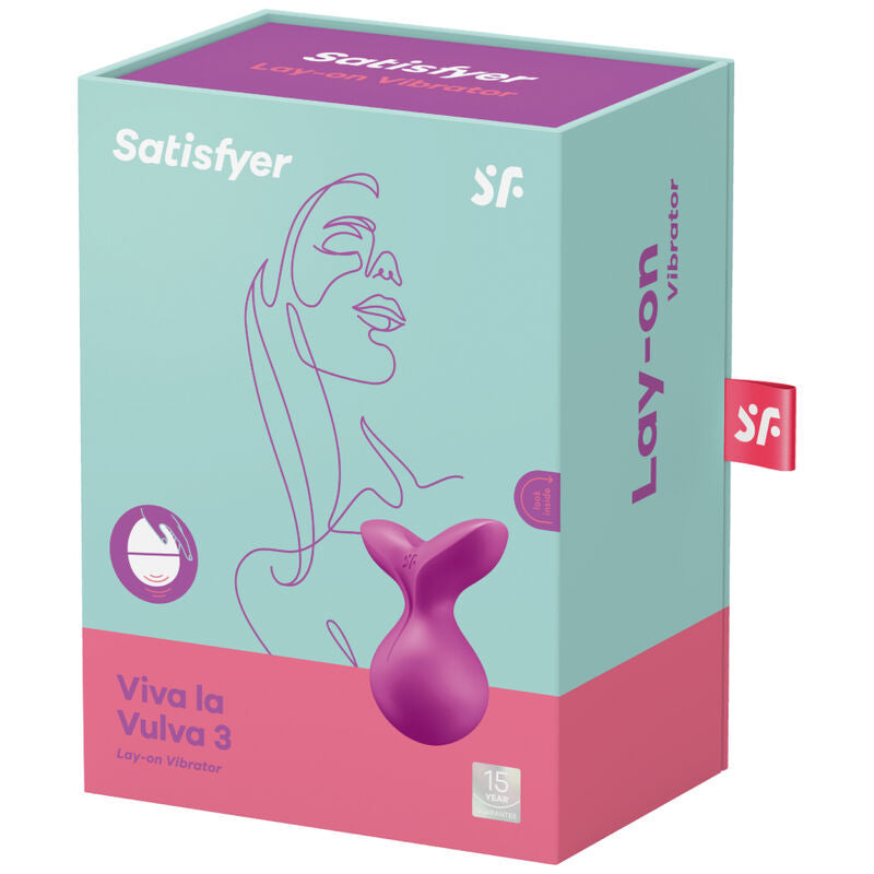 Satisfyer Viva La Vulva 3 Lay-On Vibrator Violet | Niks.fi verkkokauppa