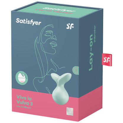 Satisfyer Viva La Vulva 3 Lay-On Vibrator Green | Niks.fi verkkokauppa
