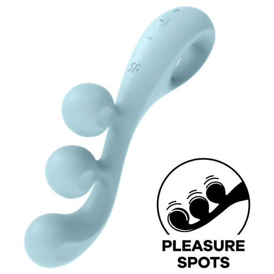 Satisfyer Tri Ball 2 Multi Vibrator Blue | Niks.fi verkkokauppa