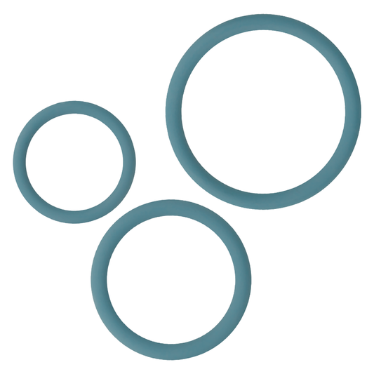 Ohmama 3 Rings Set For Penis & Testicles Blue | Niks.fi verkkokauppa