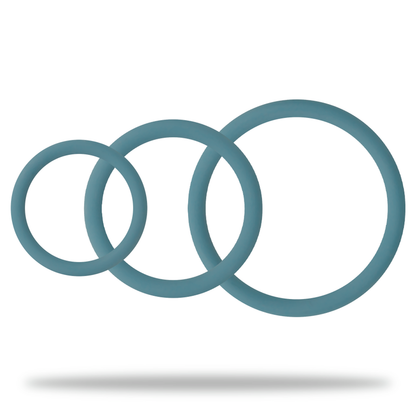 Ohmama 3 Rings Set For Penis & Testicles Blue | Niks.fi verkkokauppa