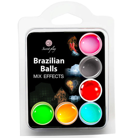 Secret Play Set 6 Brazilian Balls Mix Effect | Niks.fi verkkokauppa