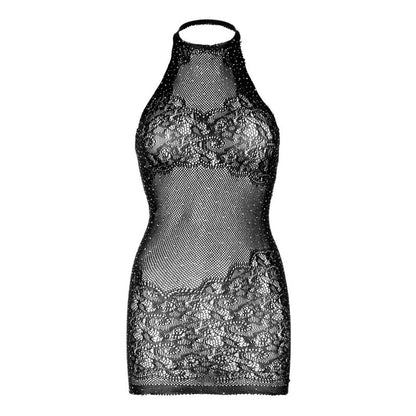 Leg Avenue Rhinestone Halter Mini Dress One Size Black | Niks.fi verkkokauppa