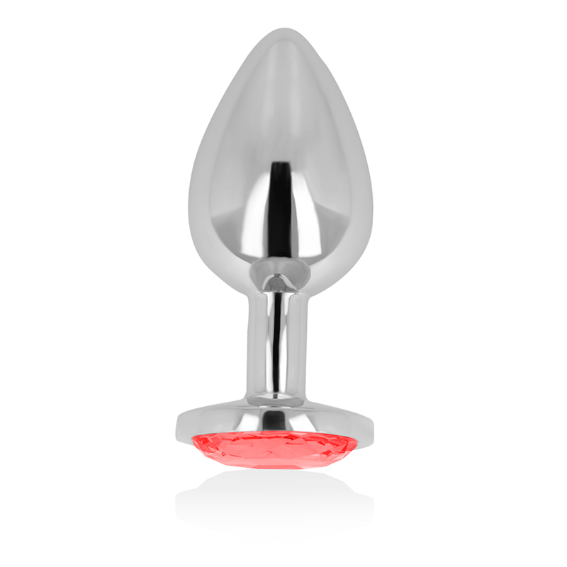 Ohmama Anal Plug With Red Crystal 7 Cm | Niks.fi verkkokauppa