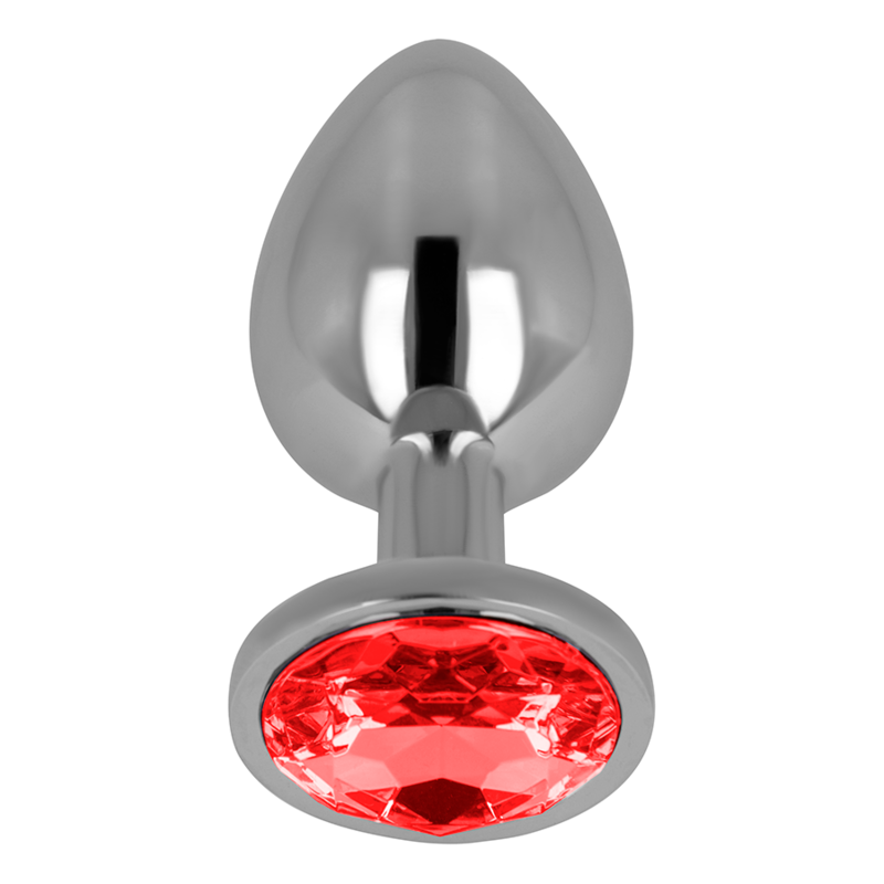 Ohmama Anal Plug With Red Crystal 9 Cm | Niks.fi verkkokauppa