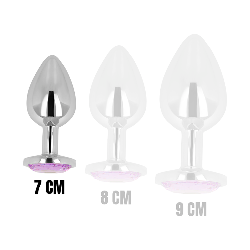 Ohmama Anal Plug With Violet Crystal 7 Cm | Niks.fi verkkokauppa