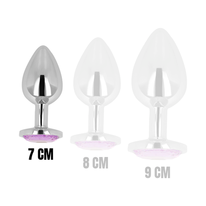 Ohmama Anal Plug With Violet Crystal 7 Cm | Niks.fi verkkokauppa
