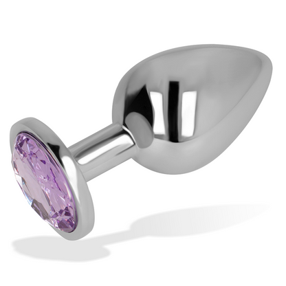 Ohmama Anal Plug With Violet Crystal 8 Cm | Niks.fi verkkokauppa