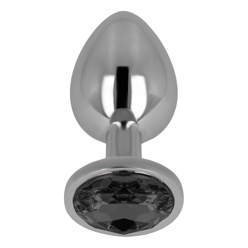 Ohmama Anal Plug With Black Crystal 9 Cm | Niks.fi verkkokauppa