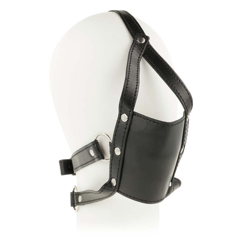 Ohmama Head Harness With Muzzle Cover Ball Gag | Niks.fi verkkokauppa