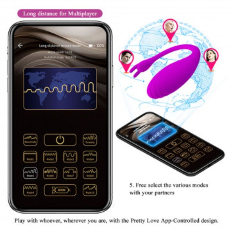 Pretty Love Catalina Massager Free App Lilac | Niks.fi verkkokauppa