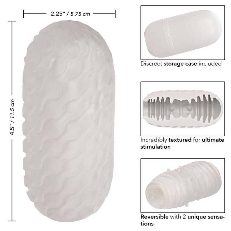Calexotics Reversible Ribbed Stroker | Niks.fi verkkokauppa