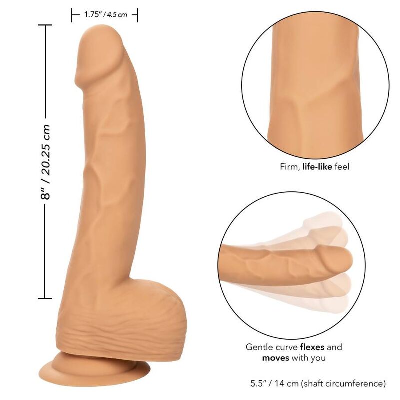 Calexotics Silicone Studs 20.32 Cm Skin | Niks.fi verkkokauppa