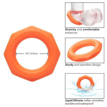 Calexotics Alpha Sexagon Ring Orange | Niks.fi verkkokauppa