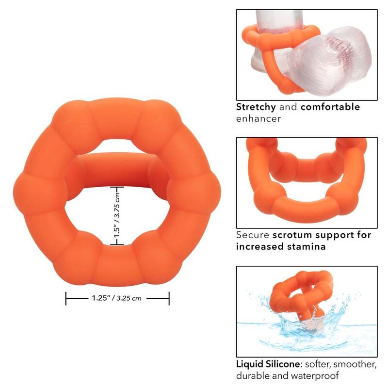 Calexotics Alpha All Star Ring Orange | Niks.fi verkkokauppa