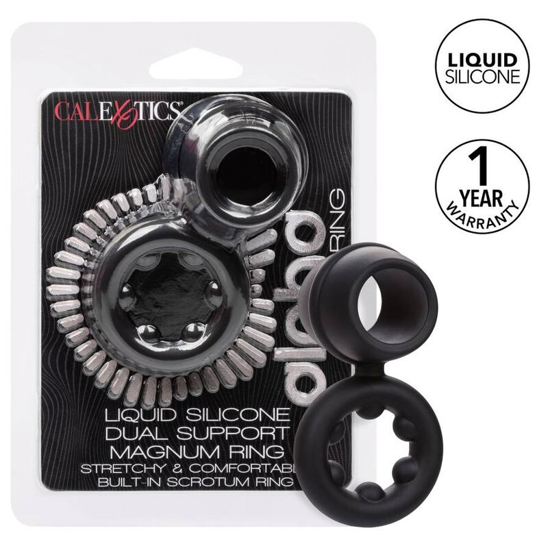 Calexotics Alpha Dual Magnum Ring Black | Niks.fi verkkokauppa