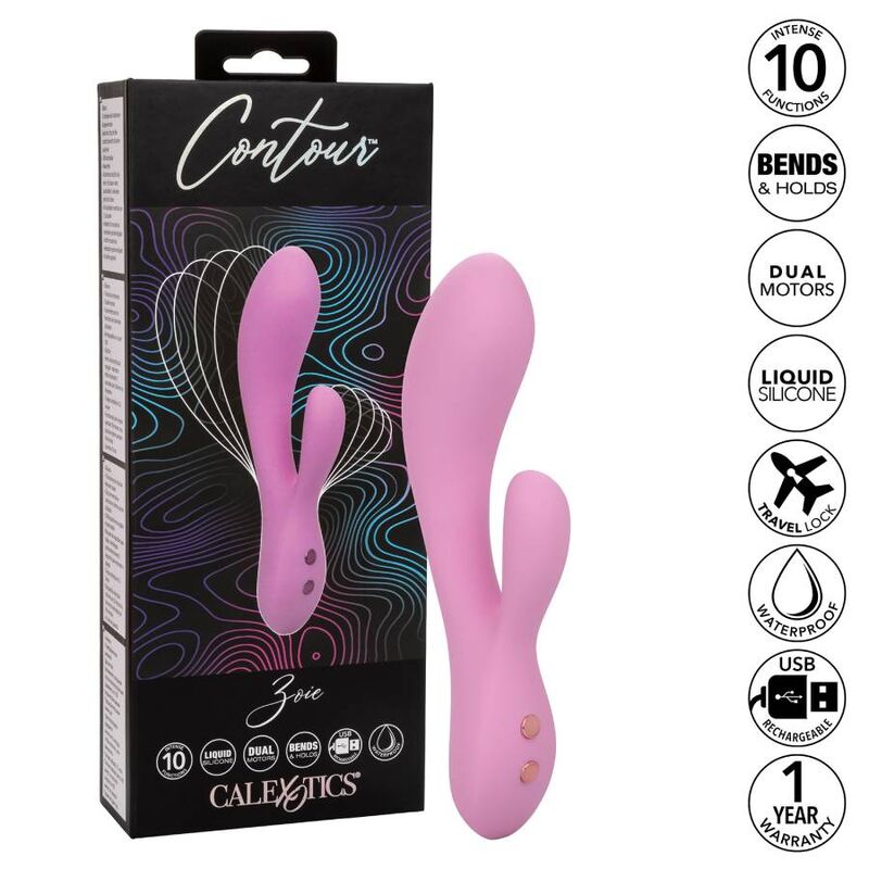 Contour Zoie Rabbit vibraattori Pinkki | Niks.fi verkkokauppa