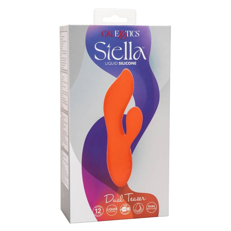 Stella Dual Teaser Vibraattori - Orange | Niks.fi verkkokauppa