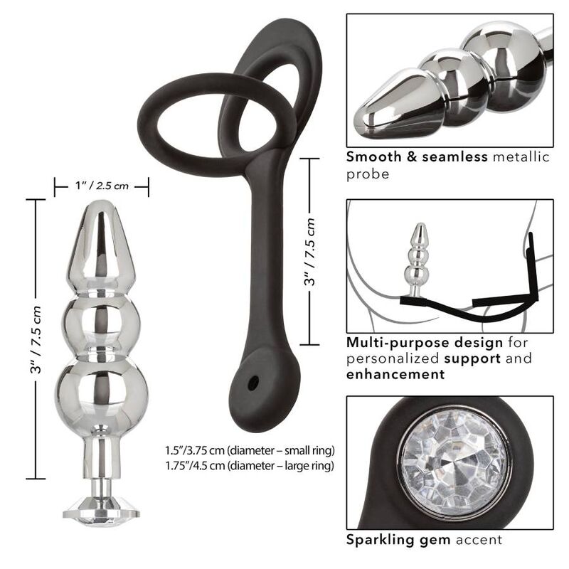 Calexotics Star Fucker Beaded Plug | Niks.fi verkkokauppa